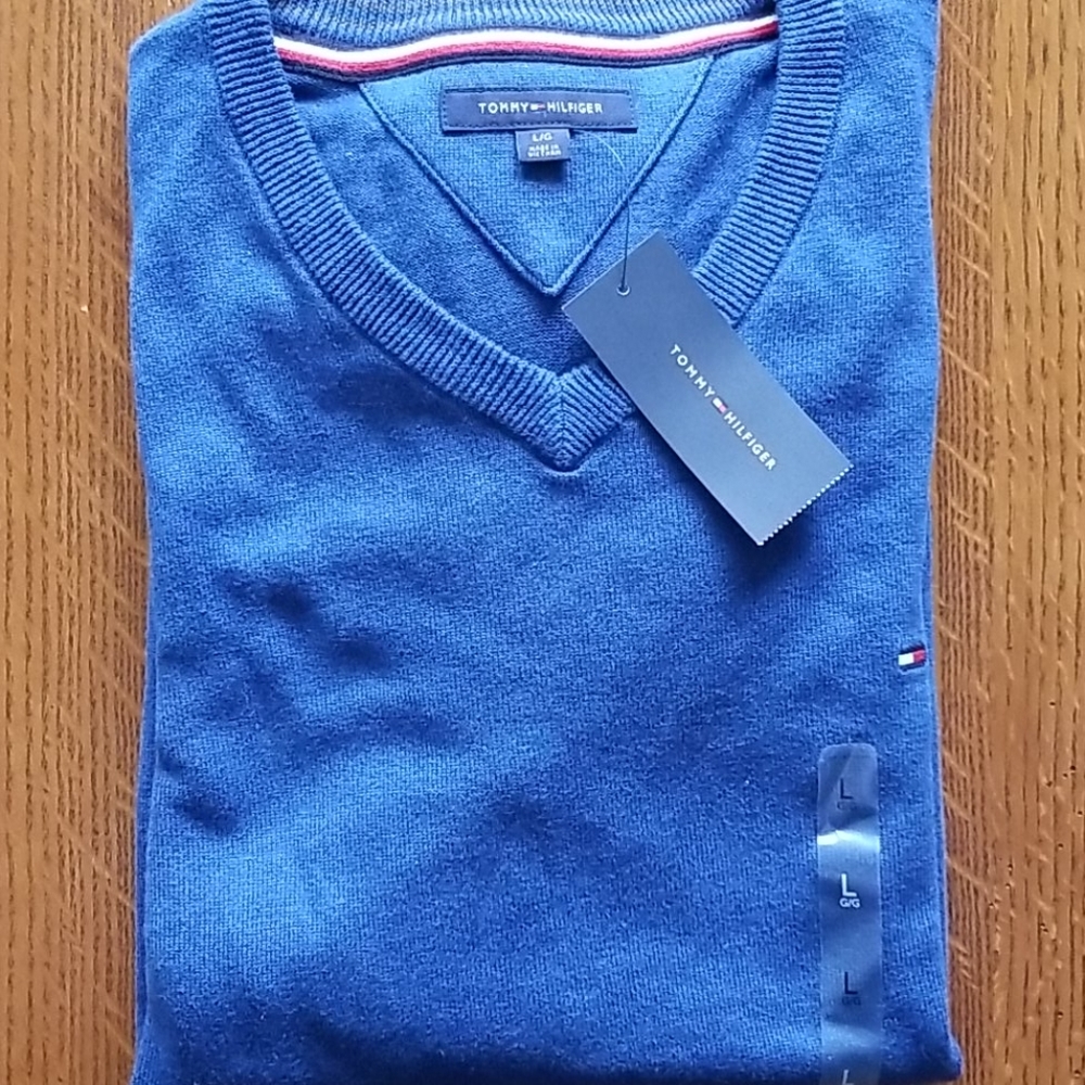 Tommy Hilfiger V-Neck Cotton Sweater